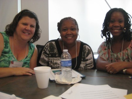 Devon Johnson, Kecia Johnson and Ericka Adams